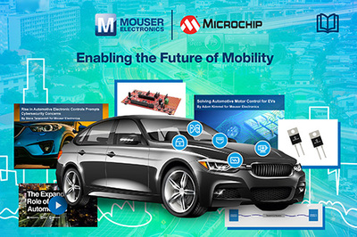 Microchip攜手貿澤電子發布新電子書，引領未來汽車設計與制造技術新視野